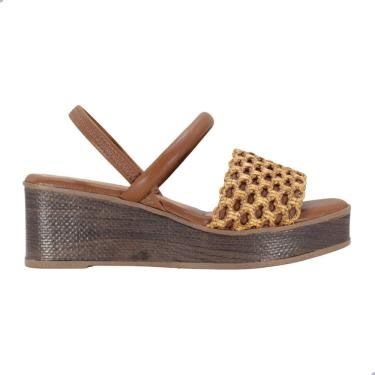 Imagem de Sandália Anabela Mississipi Tabaco