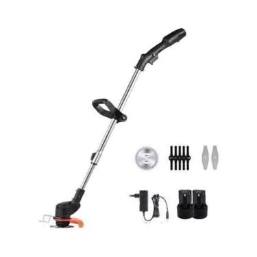 Imagem de Aparador Grama Mato Roçadeira 12V Baterias Recarregáveis Cor