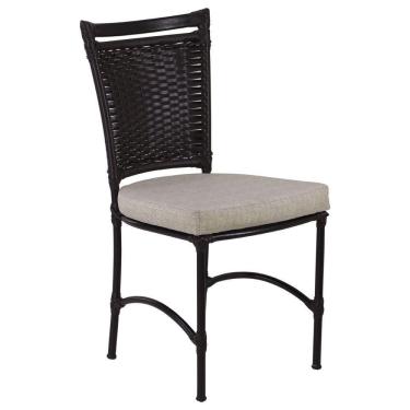 Imagem de Cadeira Jk Em Alumínio E Fibra Com Pintura Trama Tabaco