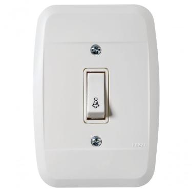 Imagem de Interruptor Embutir Campainha 1 T Branca 41101 - Pezzi
