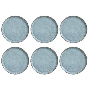 Imagem de Conjunto De Pratos Rasos 06 Peças Linhas Breeze Porto Brasil