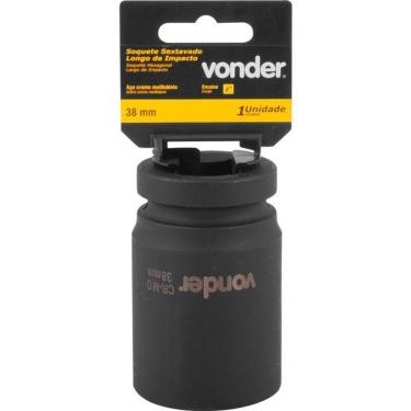 Imagem de Soquete Sextavado Impacto Longo Enc 1" 38mm Aço Cromo Vonder