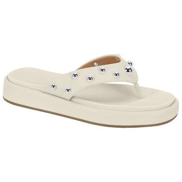 Imagem de Chinelo Feminino Flatform Pelica Branco Off Vizzano 6506.106