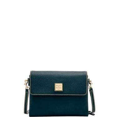 Imagem de Dooney & Bourke Bolsa transversal, caçador de grãos de seixos | Azul meia-noite, Preto e preto, One Size