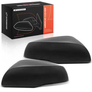 Imagem de A-Premium 2 peças de tampas de espelho retrovisor do lado do motorista e do passageiro - compatível com Toyota Tacoma 2016-2023 - preto liso, com furo de seta