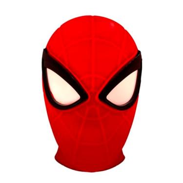 Imagem de Desembrulha, Luminária de Mesa 3D Spider Man Head Marvel