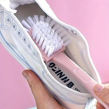 Imagem de Escova de sapato durável 5 em 1, material plástico para limpeza eficiente, Azul