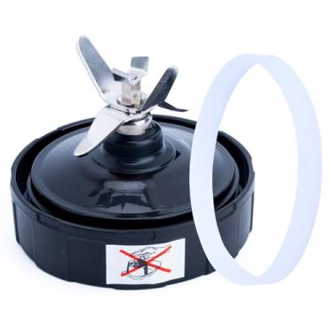 Imagem de Lâminas de liquidificador de 6 aletas compatíveis com Nutri Ninja iQ 900 Watt e 1000W, BL480 BL450 BL480D BL450-70 BL451-70 BL480-70 BL481-70 BL482-70