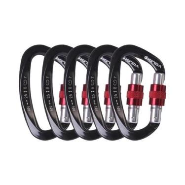 Imagem de Mosquetão De Escalada Com Trava De Rosca De Alta Resistência 25KN Para