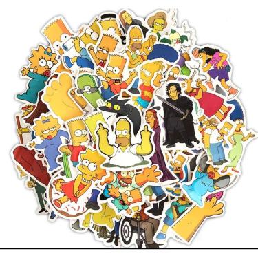 Imagem de Adesivo The Simpsons Anime Vinyl Cartoon 50 unidades para Water B