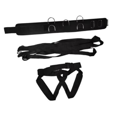 Imagem de harayaa Cinto de treinamento com peso ajustável para puxar trenó, ideal para exercícios de agilidade em atletismo.