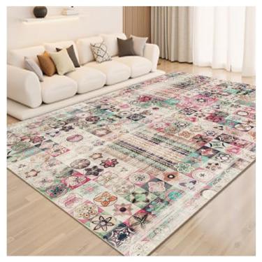 Imagem de SPXMQSS Tapetes para sala de estar, tapetes macios antiderrapantes laváveis para sala de estar, resistentes a manchas para sala de jantar, quarto, cabeceira, escritório em casa D 200 x 300 cm