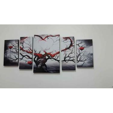 Imagem de quadro decorativo 5 peças modelo  arvore do encontro - autopc