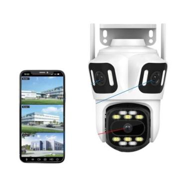 Imagem de Câmera IP PTZ 6K WIFI KERUI Icsee Para Vigilância Externa Em Casa Com 