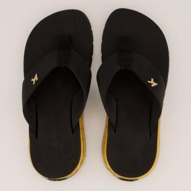 Imagem de Chinelo Kenner Rakka Preto e Dourado, 40