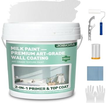 Imagem de Tinta de textura de pele de cordeiro profissional branca de 1 galão para paredes internas - Fórmula de alto desempenho, resiste a rachaduras e umidade, ideal para bricolage e empreiteiros, fácil de