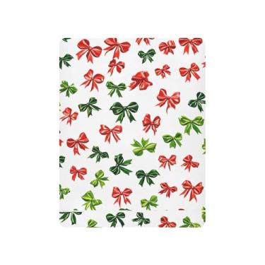 Imagem de Burbuja Lençol de berço para meninas e meninos, lençol de Natal macio respirável para berço padrão e colchões de cama infantil, 68,5 x 99 cm