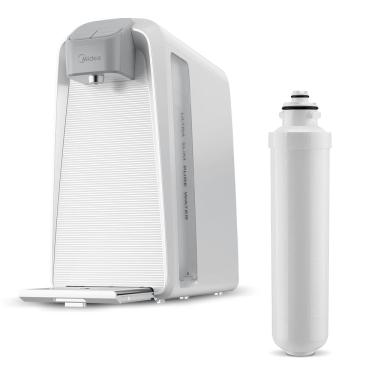 Imagem de Kit Purificador de Água SlimPure Branco + 1 filtro refil Midea