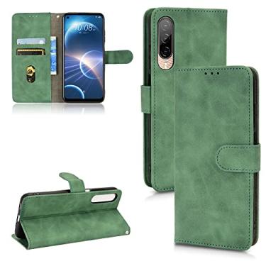 Imagem de HONGYAN Capa de telefone Para HTC Desire 22 Pro Skin Feel Magnetic Flip Leather Phone Case Capa protetora