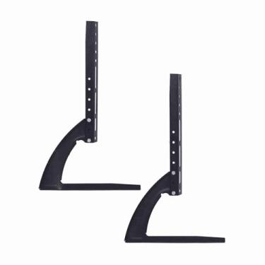 Imagem de Ymiko Suporte de Metal Ajustável para TVs de Tela Plana LCD LED, Suporte de Montagem Superior de Mesa de Mesa ((14”-42”))