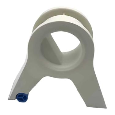 Imagem de Fenteer Fita adesiva para pintura com recorte, dispensador de fita adesiva para pintura para uso interno, cozinha, bordas, acabamentos e batentes de portas, Branco