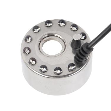 Imagem de Foggel de neblina com luzes LED de 12 cores para lagoa de água, saída de neblina de 350 ml/h, máquina de neblina de zinco, melhoria da estética e (plugue EUA)