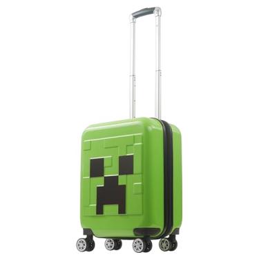 Imagem de Minecraft Mala de mão de 53 cm, mala de viagem com capa rígida, creeper