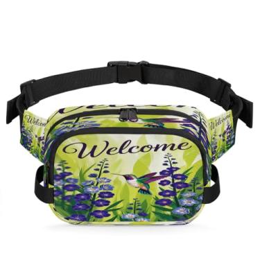 Imagem de Pochete de praia de areia preta pôr do sol para mulheres e homens com alça ajustável, bolsa transversal, bolsa de peito, bolsa tiracolo, Cor 22