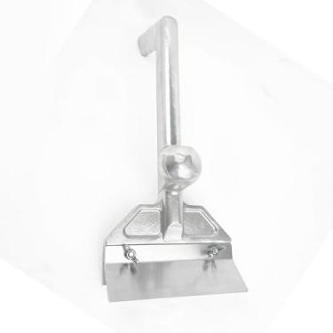 Imagem de Hyuduo Raspador de Grelha de Aço Inoxidável Raspador de Grelha Resistente Com Lâmina Larga e Proteção contra Respingos para Limpeza de Grelhas Planas Grelhas Restaurante Churrasco Ao