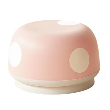 Imagem de Baoblaze Banquinho/Puf em Formato de Cogumelo, Estilo Desenho Animado, Estável e Portátil, Ideal para Descansar os Pés Sob a Mesa ou para Trocar Sapatos, Rosa