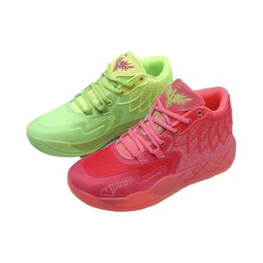 Imagem de Tênis De Basquete Masculino De Cano Alto Youth Three-ball Generation L