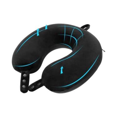 Imagem de Travesseiro De Pescoço Em Espuma De Memória Em Forma De U Para Viagem,