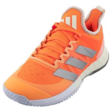 Imagem de adidas Tênis feminino Adizero Ubersonic 4, Laranja solar/cinza-acinzentado metálico, 40