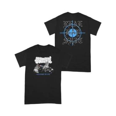 Imagem de Camisetas De Manga Curta Da Série Black Gold Dark Rock Para Homens E M