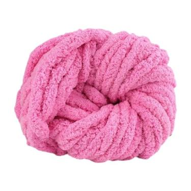 Imagem de Fancyes Fio jumbo lavável, fio grosso para tricô, manta, macramê, gorros e suéteres, Rosa Violeta