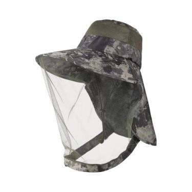 Imagem de Chapéu De Sol Anti-Mosquito Em Malha Para Homens, Boné De Camping E Pe