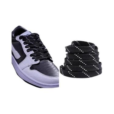 Imagem de Cadarços Elásticos De Cores Mistas Para Tênis AF1 AJ 100 120 140CM Cad