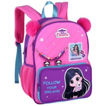 Imagem de Mochila de Costas Infantil Escolar Meninas Luluca Personagem com Alças