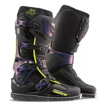 Imagem de Bota Gaerne Cross Sg 22 - Chameleon - Black/Blue/Yellow - Sz 43 (Eur) 09 (Eua) 41 (Br)-Feminino