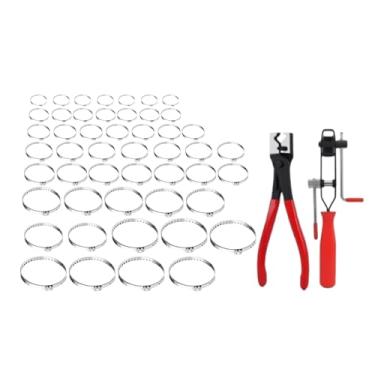 Imagem de Bothyi Alicate para abraçadeiras de mangueira com kit de abraçadeiras de aço inoxidável para juntas homocinéticas, ferramenta manual robusta, compacta, para, Style B