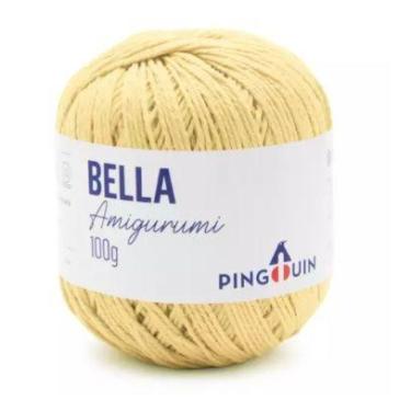 Imagem de Fio Bella Amigurumi Cor 0229 Amarelo 203 Metros 100 Gramas Pingouin