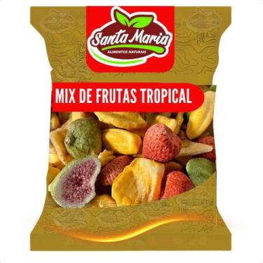 Imagem de Mix Frutas Tropicais Desidratadas Chips 100% Natural - Santa Maria Ali