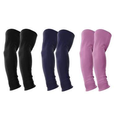 Imagem de Kit 3 Manguitos Proteção Solar Uv Vôlei Ciclismo Protetor Braço Moto-Masculino