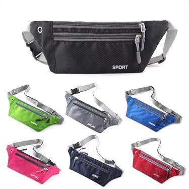 Imagem de Pochete para corrida, Viagem Esportiva Antifurto Carnaval - Doleira para Viagem, Porta Dólar, Pochete Esportiva, Feminina, Masculina, Impermeável, para Academia, Corrida e Porta Passaporte (Preto)