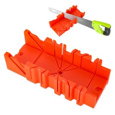 Imagem de DNA MOTORING 1 caixa de serra de esquadria, bloco de esquadria de plástico, serra de poda, ângulos de corte de madeira, ferramenta de hardware de serra manual com grampo para carpinteiro, carpinteiro,