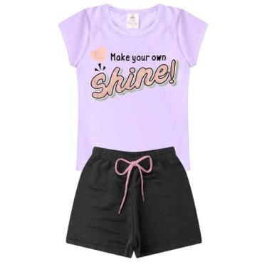 Imagem de Conjunto Infantil Verão Menina Shine! - Lilás, 06