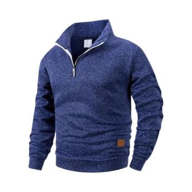 Imagem de Moletom Masculino De Manga Longa Com Zíper Frontal Para Primavera E Ou
