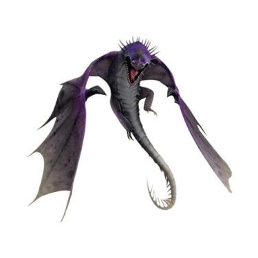 Imagem de Pôster Vintage De Dragão Terror, Murmuração Da Morte, Arte Em Tela Par