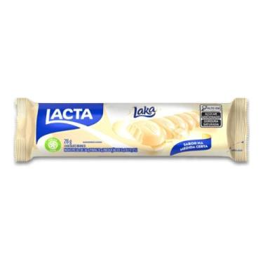 Imagem de Chocolate Branco Laka Lacta Barrinha de 28g