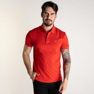 Imagem de Camisa Polo Tommy Jeans Vermelha-Masculino